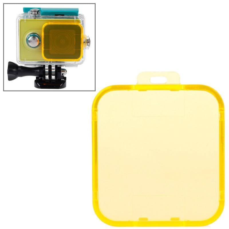 Snap-on Dive Filter Housing for Xiaomi Xiaoyi Sport Camera (Yellow)