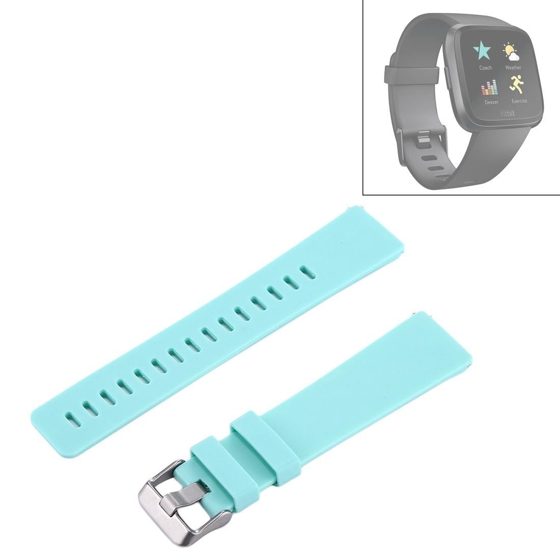 For Fitbit Versa / Versa 2 Simple Fashion Silicone Watch Strap (Green)