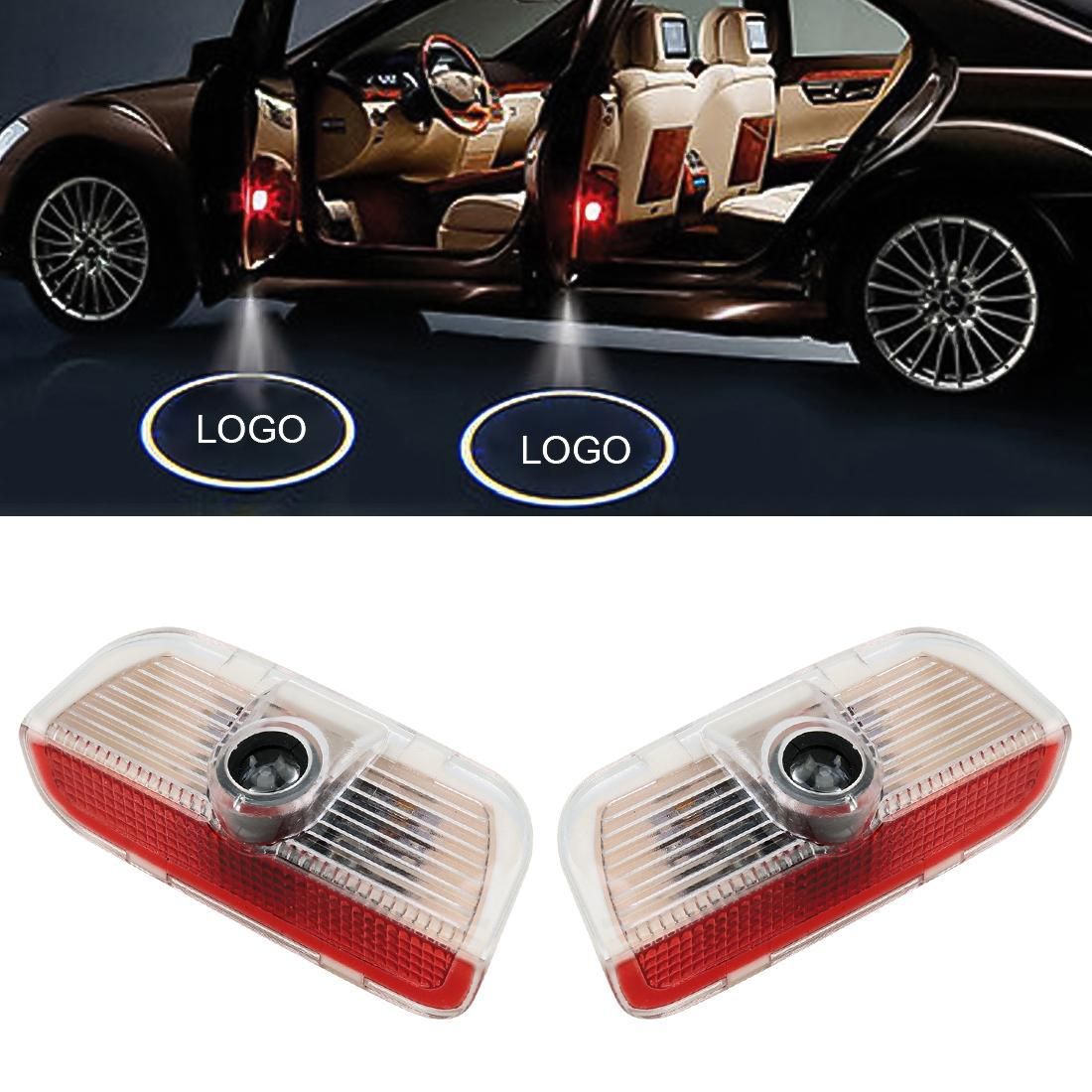 2 PCS Car Door Logo Light Brand Shadow Lights Courtesy Lamp for Porsche Cayenne 2018-2020