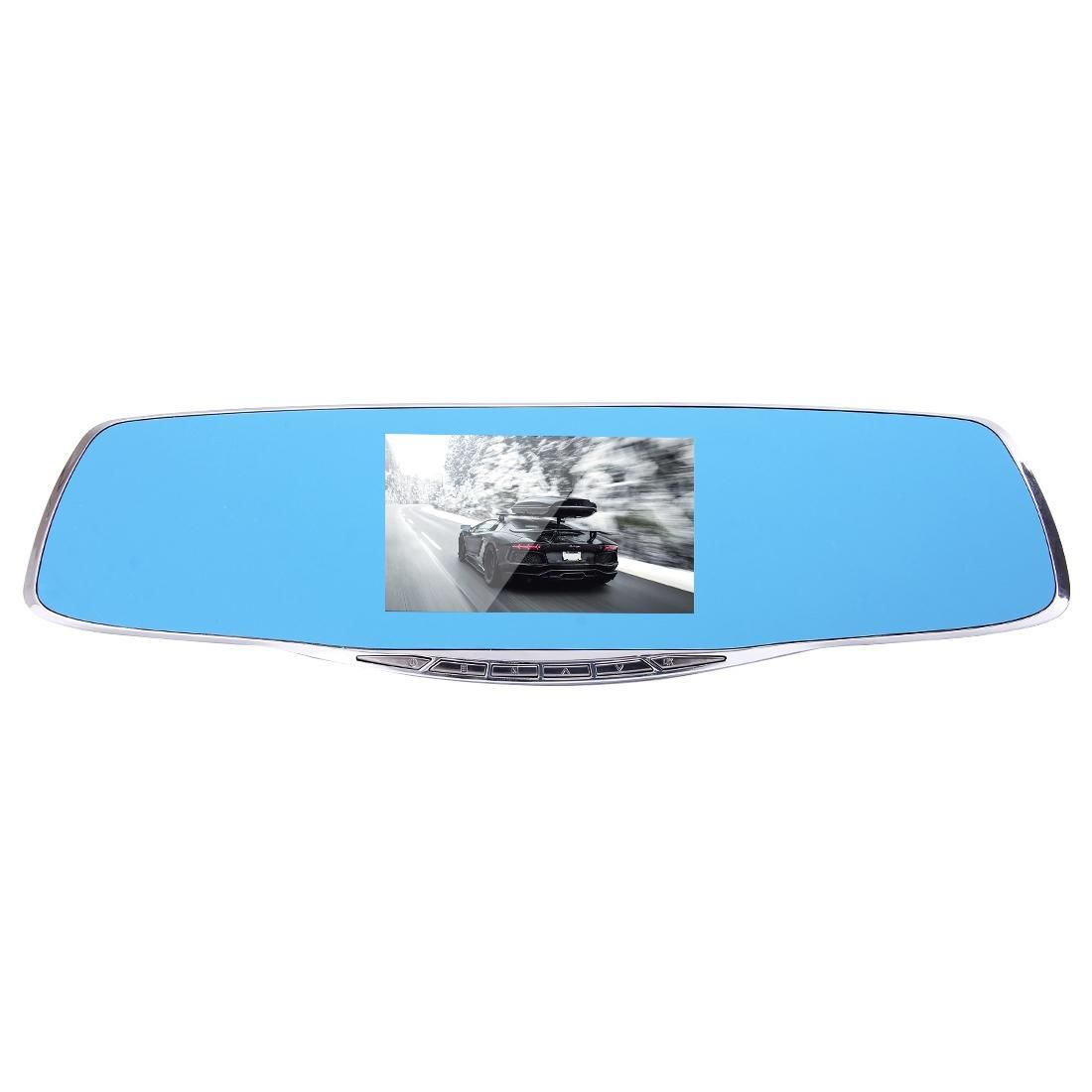 G835 HD 1080P 4.3 inch Screen Display Rearview Mirror Vehicle DVR, Generalplus 2248, 2 Cameras 170 Degree Wide Angle Viewing, Support HDR Recording / Motion Detection Function