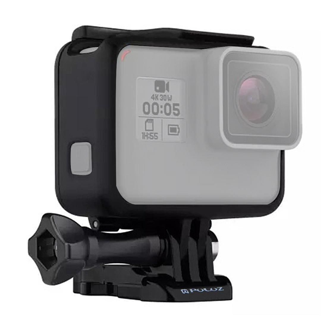 PULUZ ABS Plastic Housing Shell Frame Mount Protective Case Cage with Pedestal and Long Screw for GoPro HERO /7 Black /6 /5 (Style2)