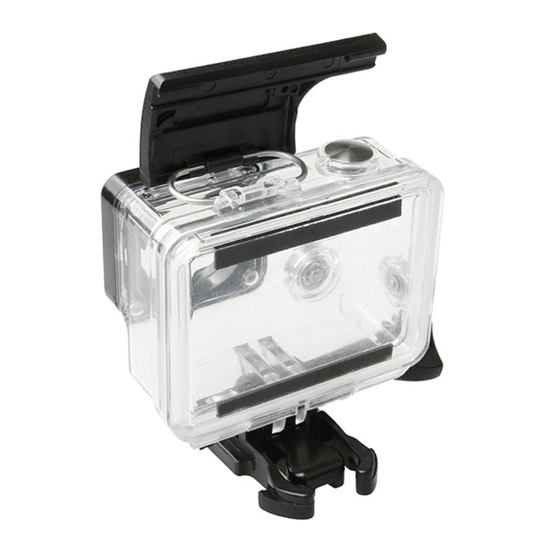 For Gopro HERO4 / 3+ Sports Action Camera Waterproof Housing Case ABS Plastic Back Door Clip Lock Catch (Black)