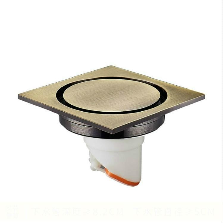 Kitchen Toilet Sewer Deodorant Anti-flooding Anti-odor Invisible Floor Drain (Bronze)