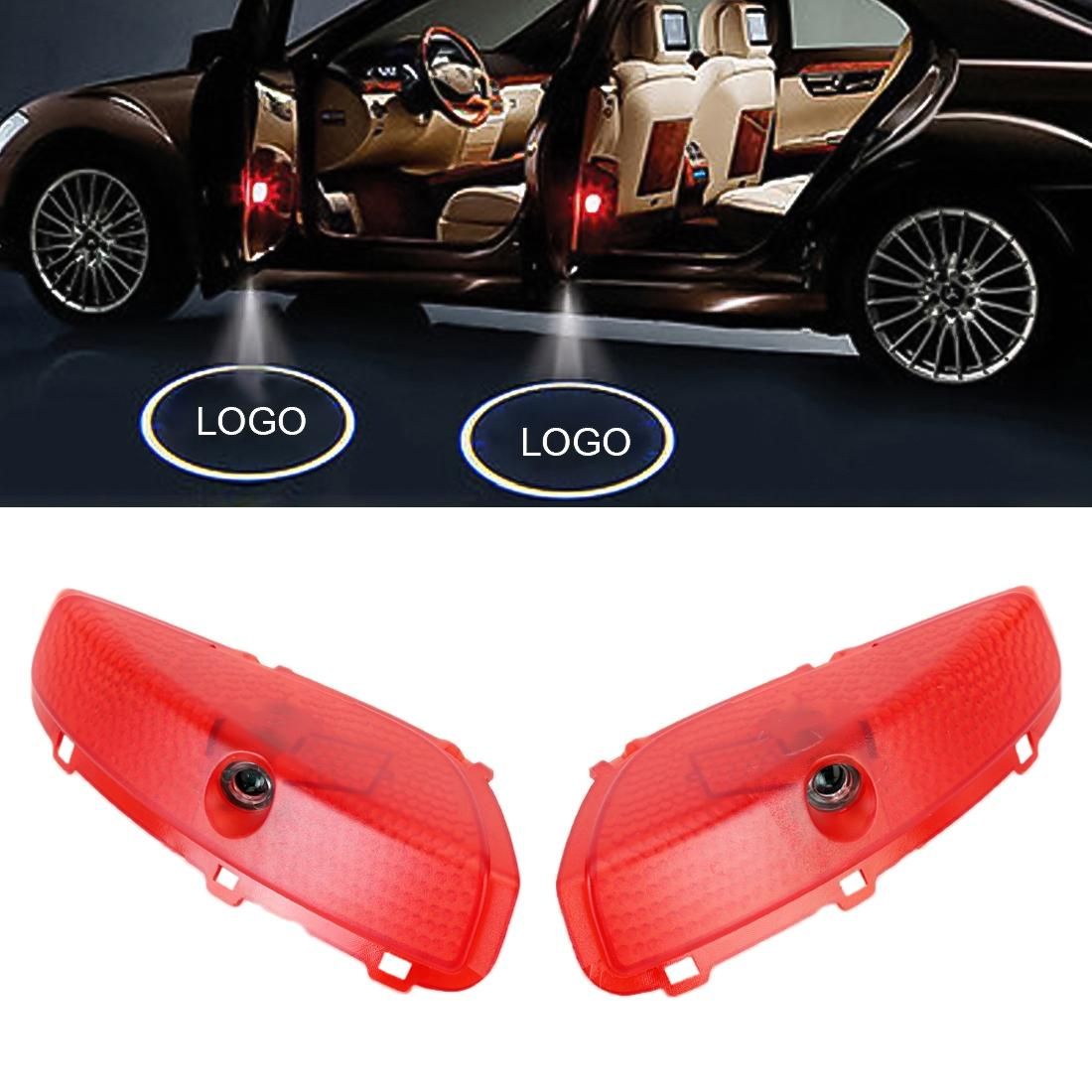 2 PCS DC12V 2W Car Door Logo Light Brand Shadow Lights Courtesy Lamp for Hyundai Sonata 9 2015-2016