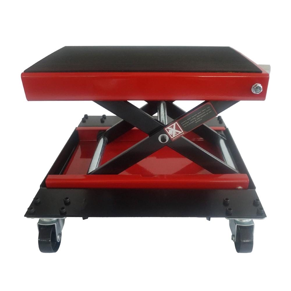 Movable Steel Scissor Lifting Adjustable Platform for Motorcycle, Load-bearing: 1100lbs