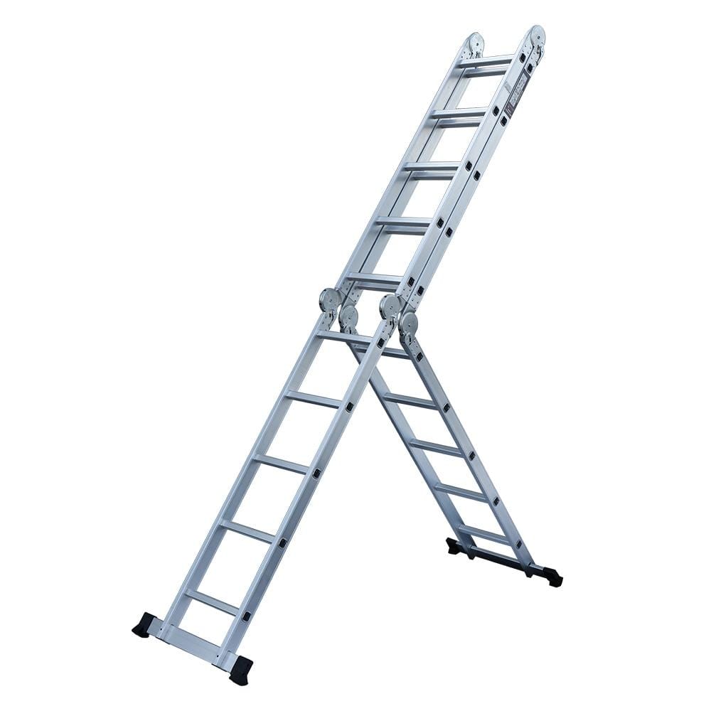 19.5ft Household Multifunctional Aluminum Alloy Small Joint Foldable Telescopic Ladder 20-step Unloading Ladder