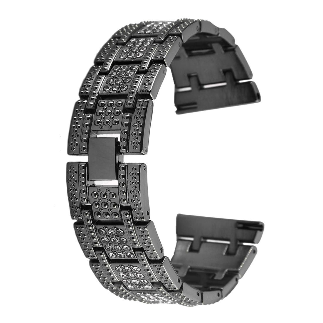 Metal Wrist Strap Watch Band for Samsung Gear S3 (Silver Yellow)