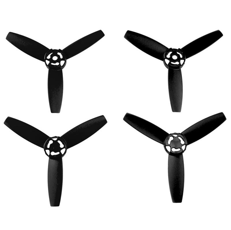 2 Pairs Propellers Main Blades Rotors Props Part for Parrot Bebop Drone 3.0 (Black)