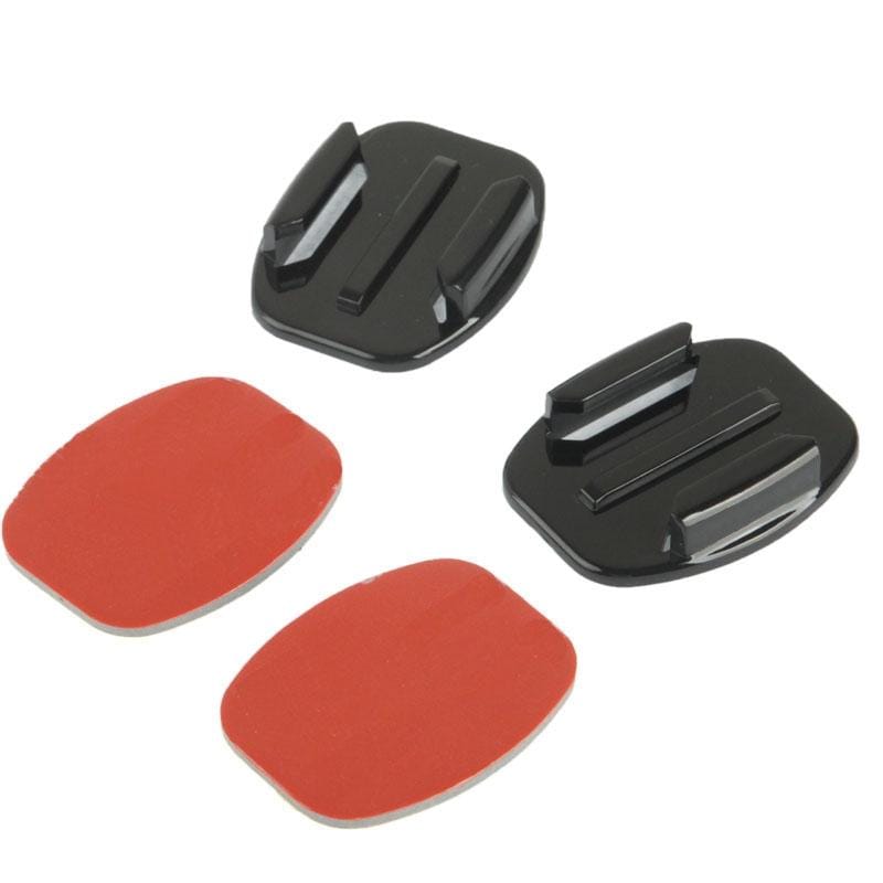ST-12 2 Flat Surface Adapters + 2 Adhesive Mount Stickers for GoPro  NEW HERO /HERO6   /5 /5 Session /4 Session /4 /3+ /3 /2 /1, Xiaoyi and Other Action Cameras (Style1)