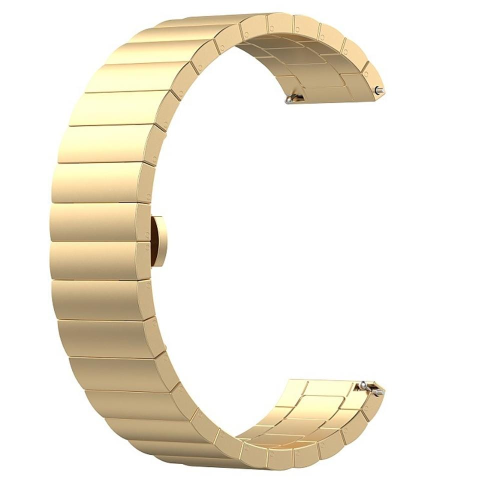 For Garmin Vivoactive 3 Metal Replacement Wrist Strap Watchband (Gold)