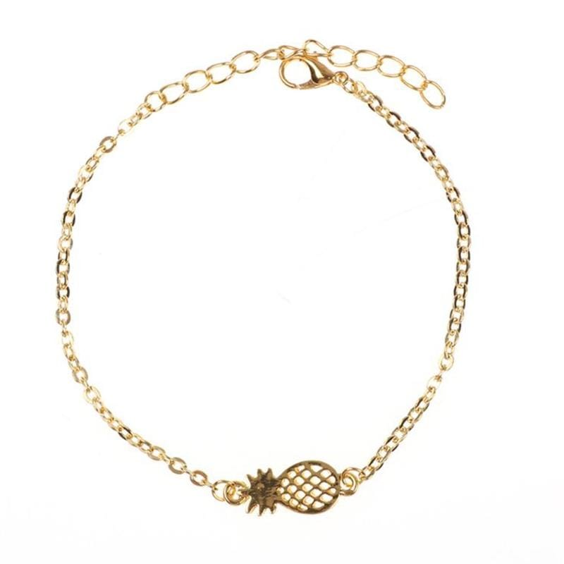 Minimalism Pineapple Stainless Steel Bracelet For Women (Rose Gold)