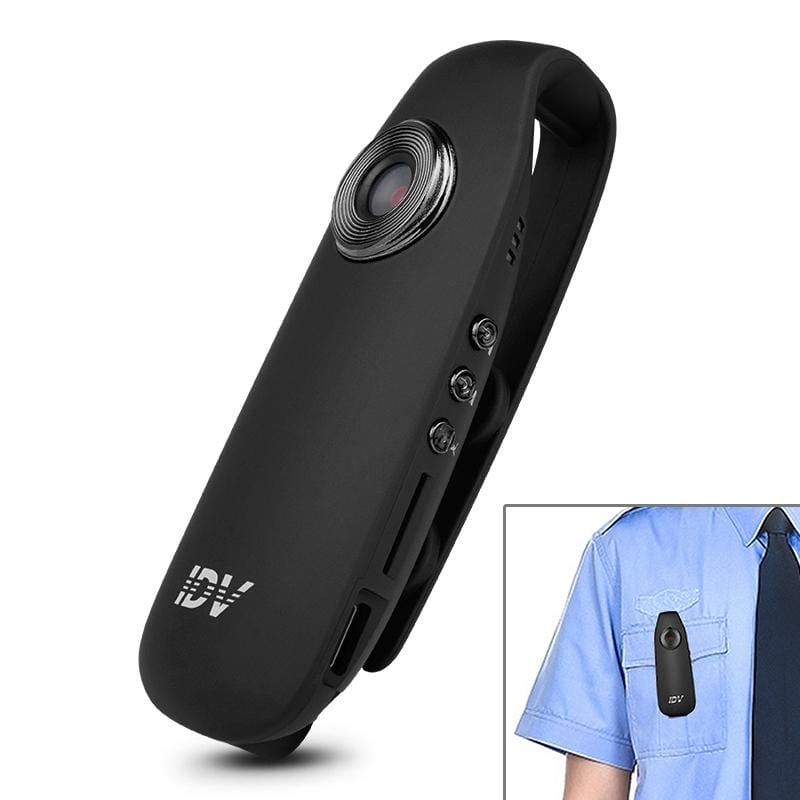 IDV 007 HD 1080P Clip Design Law Enforcement Recorder Portable Mini Monitoring Recorder, Support Motion Detection & TF Card