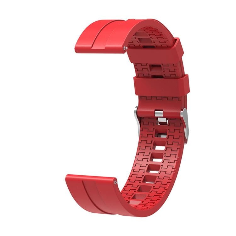 Suitable For Xiaomi Haylou Solar Watch Silicone Strap Length: 21cm (red)