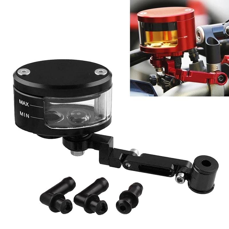 Motorcycle Modification Parts Front Brake Fluid Oil Universal Brake Oil Cup for Kawasaki / Suzuki (Black)