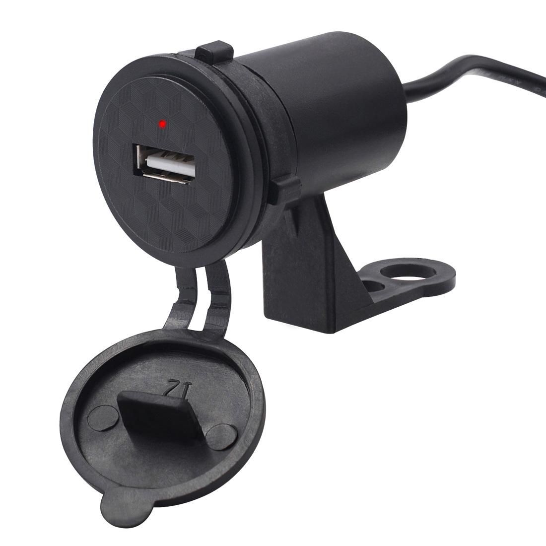 Motorcycle Waterproof DC DC 9-24V 5V / 1.5A USB Phone Charger Adapter, with Indicator Light