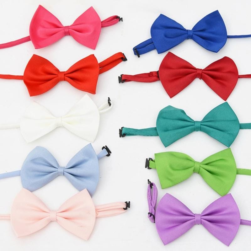 10 PCS Cute Pet Bow Tie for Pets with About 25-40cm Neck Circumference, Random Color Delivery