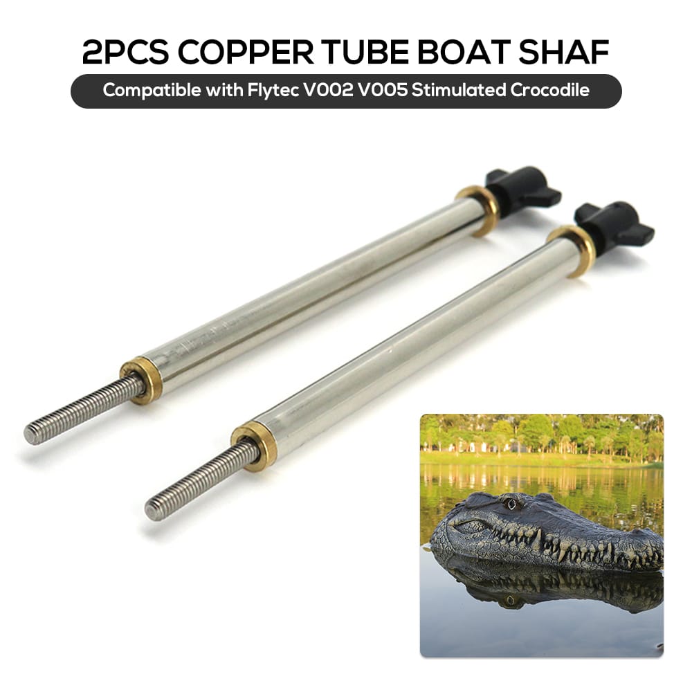2Pcs Copper Tube Boat Shaft Compatible with Flytec V002 V005