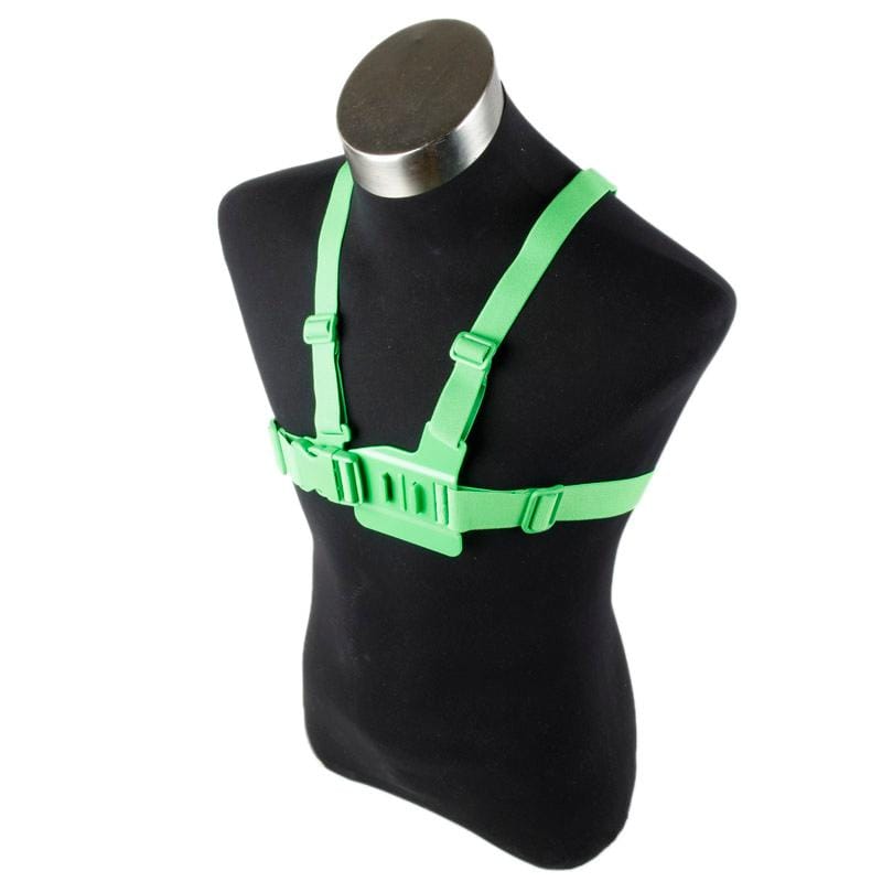 TMC HR47 Chest Belt for GoPro  NEW HERO /HERO6   /5 /5 Session /4 Session /4 /3+ /3 /2 /1, Xiaoyi and Other Action Cameras (Green)