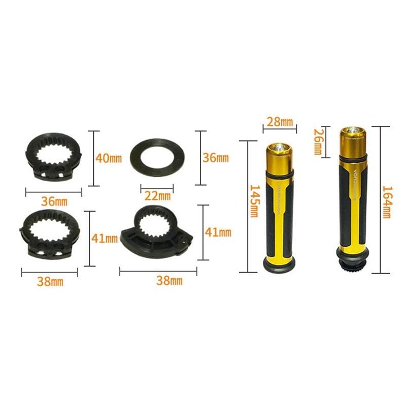 Motorcycle Modification Accessories Hand Grip Cover Handlebar Set (Orange)