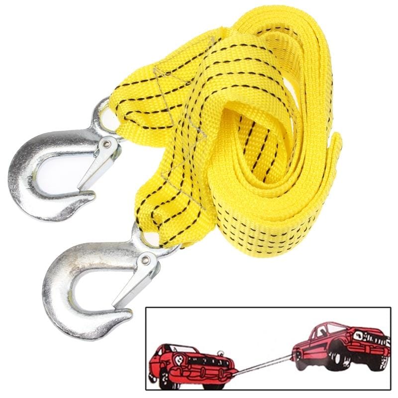 3 Tons Vehicle Towing Cable Rope, Length: 3m (Yellow)