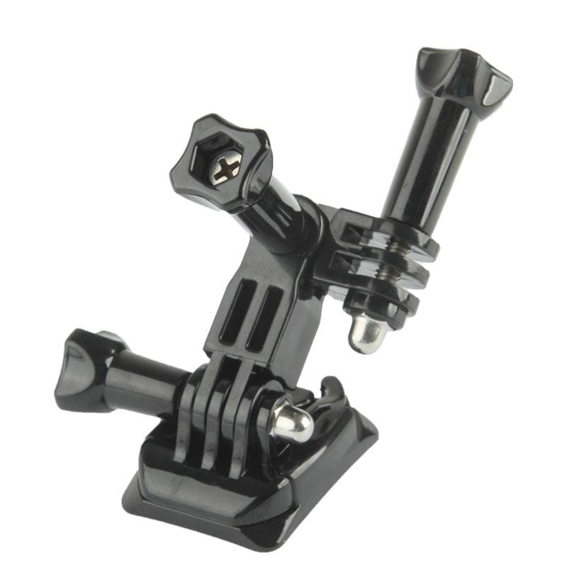 Camera Tripod Mount Stand Kit on the Helmet Broadside for GoPro HERO4 / 3+ / 3 / 2 / 1 (Black)