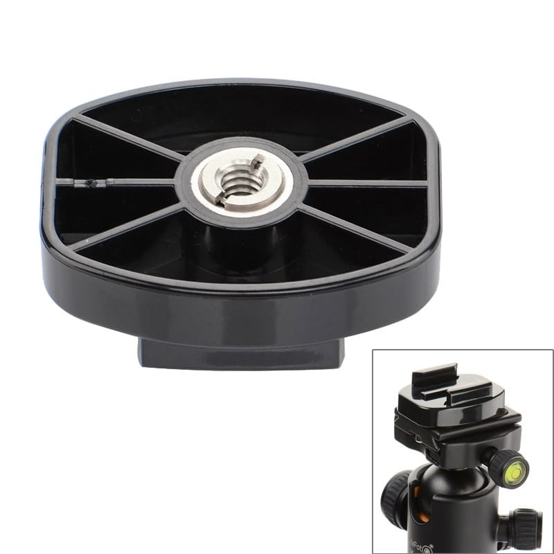 Dazzne 3/8 Screw to 1/4 Screw Flat Surface Mount Tripod Camera Adapter for GoPro HERO4 /3+ /3 /2 /1
