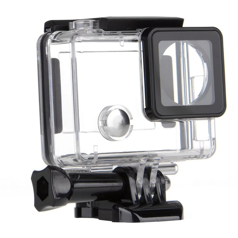 Side Open Skeleton Housing Protective Case + Thumb Knob + Tripod Mount for Dazzne P2 Sports Camera