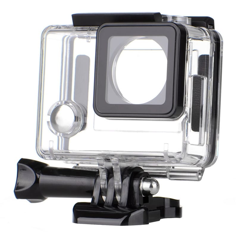 Side Open Skeleton Housing Protective Case + Thumb Knob + Tripod Mount for Dazzne P2 Sports Camera