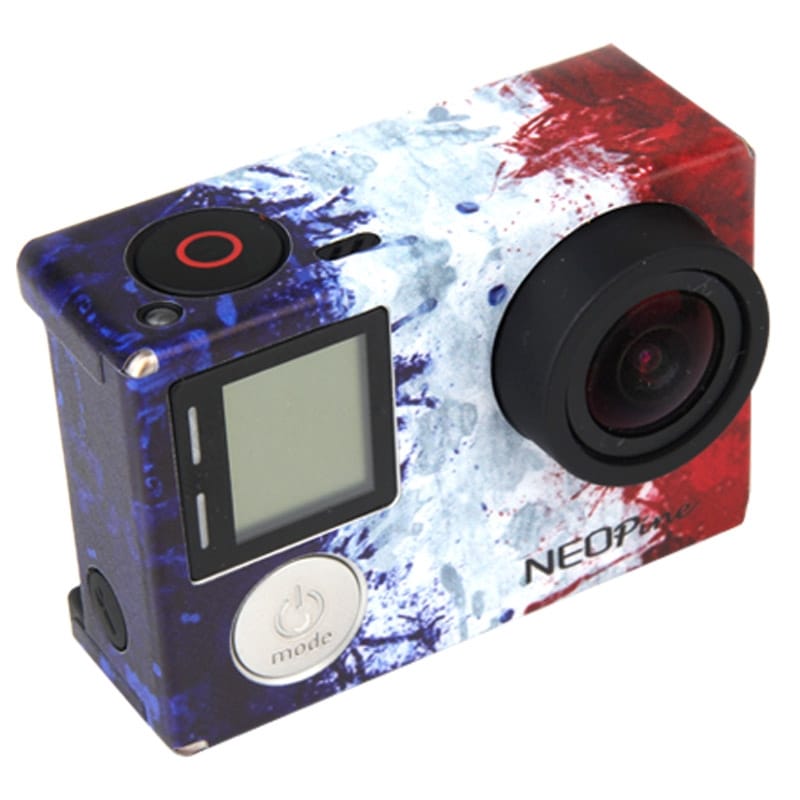 NEOpine ST-4 France Flag Pattern Sticker for GoPro HERO4 (Style1)