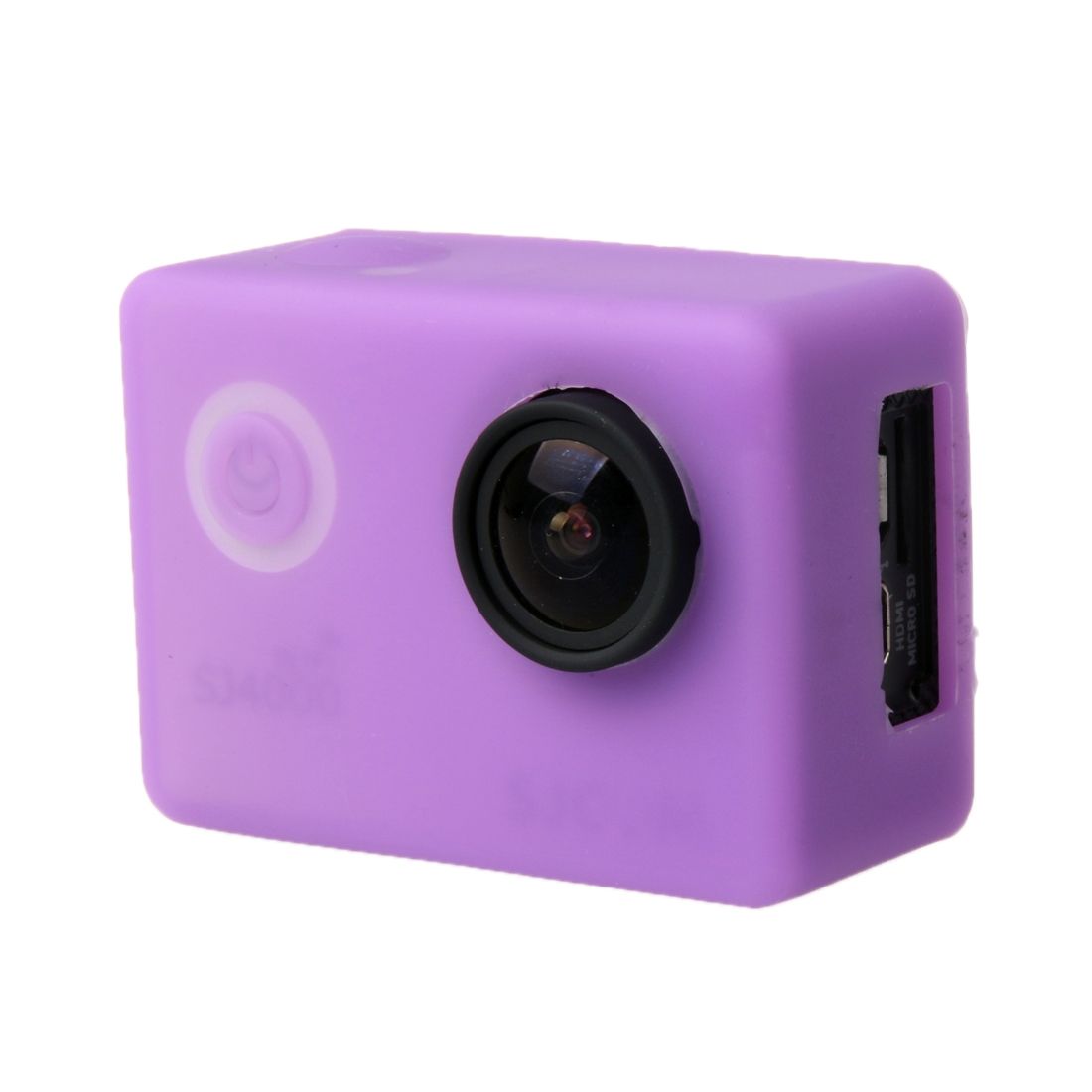 Silicone Gel Protective Case for SJCAM SJ4000 / SJ5000 Sport Camera (Purple)