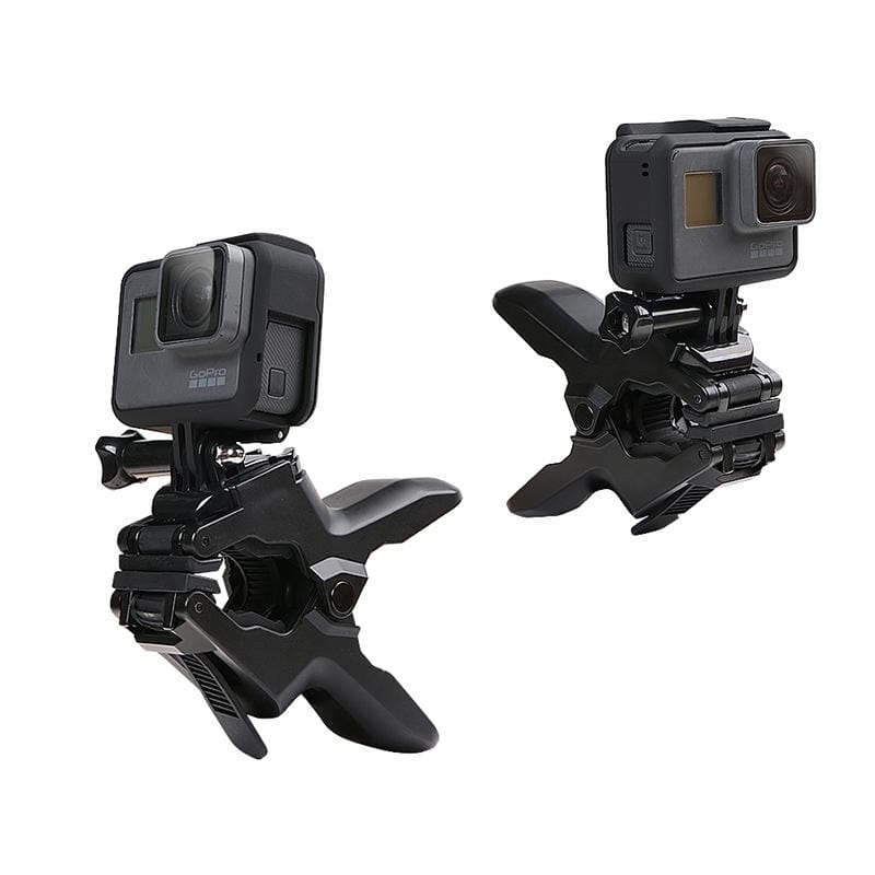 Clip Clamp Mount 360 Swivel Dual-head Flexible Tripod for GoPro HERO9 Black / HERO8 Black /7 /6 /5 /5 Session /4 Session /4 /3+ /3 /2 /1, SJCAM, Xiaoyi Sport Cameras