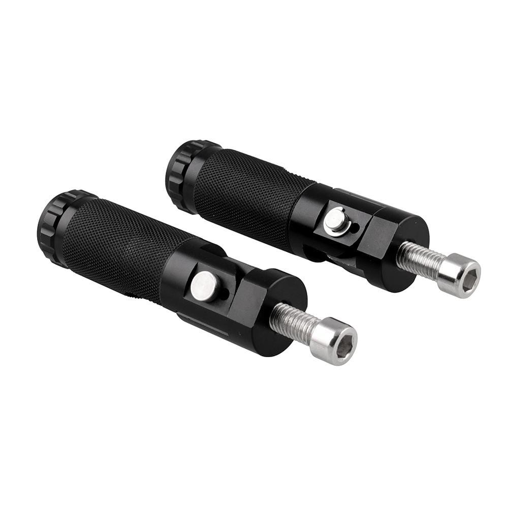 MB-BF006-BK 2 PCS Universal Motorcycle Motor Bike Folding Footrests Footpegs Foot Rests Pegs Rear Pedals Set