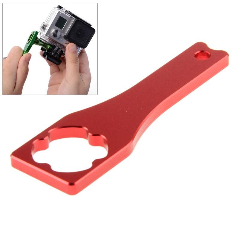 Metal Screw Rod Power Wrench Screw Cap Wrench Tools for GoPro  NEW HERO /HERO6   /5 /5 Session /4 Session /4 /3+ /3 /2 /1 (Red)