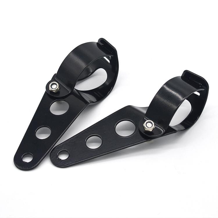 Motorcycle Headlight Holder Modification Accessories, Size:S (Silver)