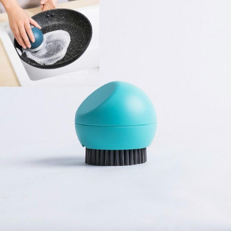 Spherical Stand Pot Brush Kitchen Silicone Cleaning Brush Household Decontamination Brush (Green)