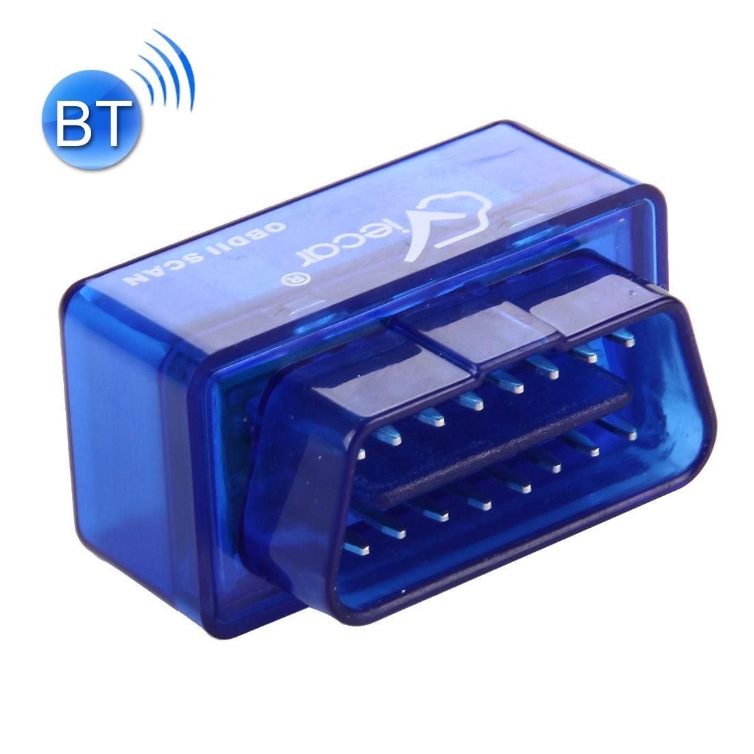 Viecar VC001-B Mini OBDII ELM327 Bluetooth Car Scanner Diagnostic Tool, Support Android / Symbian / Windows (Blue)