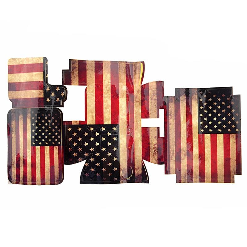 Retro USA Flag Pattern Case Sticker for GoPro HERO3