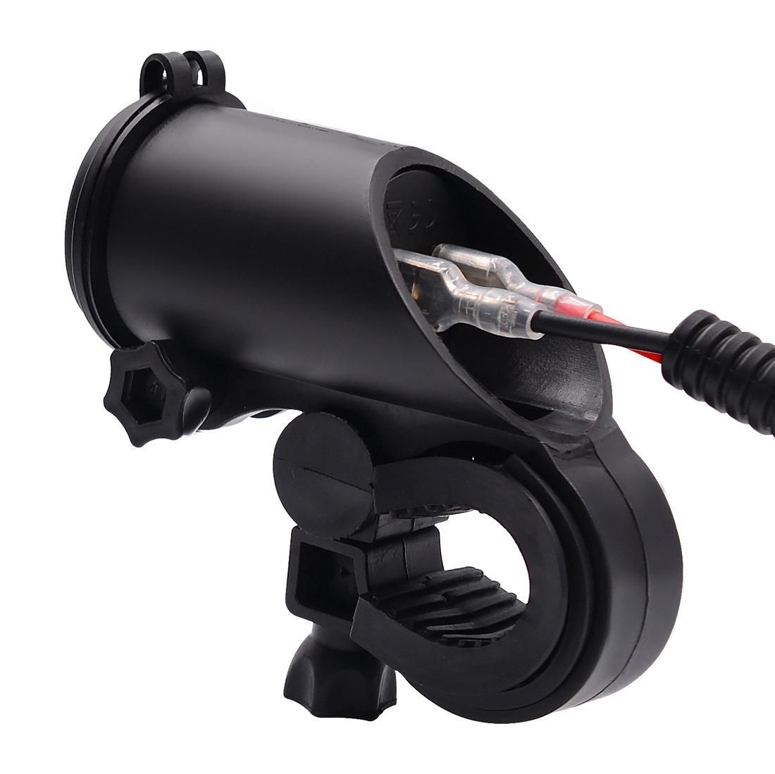 Motorcycle Faucet Dual USB Charger DC12-24V 4.2A IP66 with Aperture (Red Light)