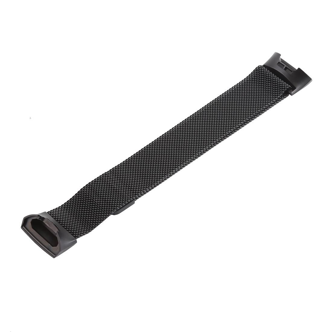 Metal Wrist Strap Watch Band for Fitbit Charge 3 (Black)