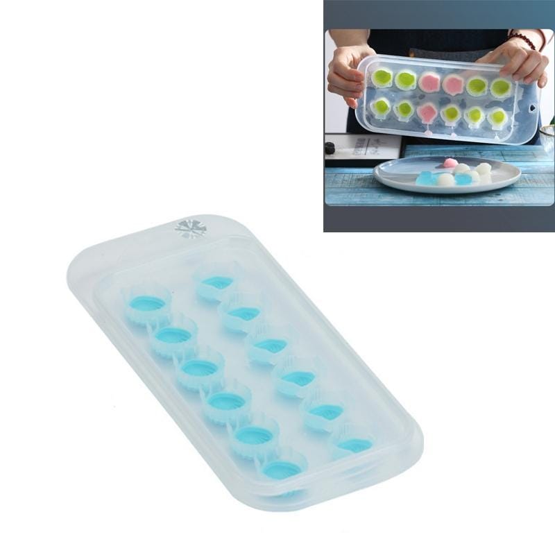 Creative Cute DIY Cartoon Combination Popsicle Ice Cream Mould, Style:Shell (Blue)