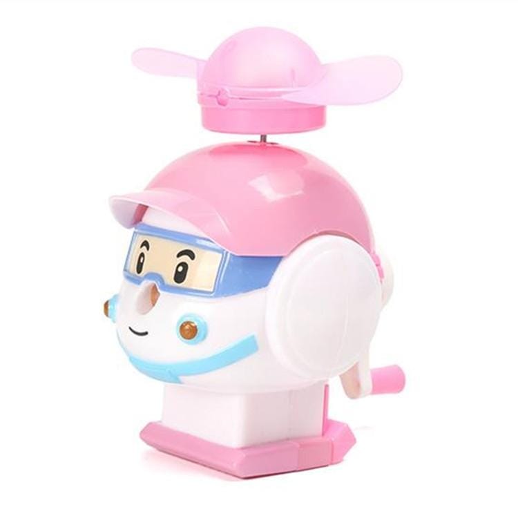 Cute Little Airplane Shape Pencil Sharpener Fan (Blue)