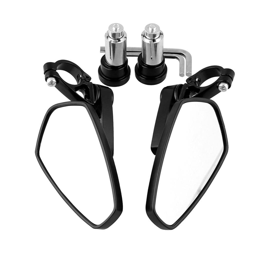 Universal 7 / 8 inch 22mm Modified Motorcycle Side Rearview Mirror (White)