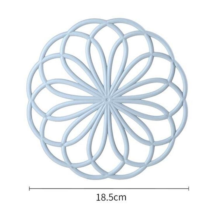 10 PCS Creative Hollow Flower Shape Ktchen Household Non-slip Anti-scalding Insulation Tableware Cup Mat (Pink)