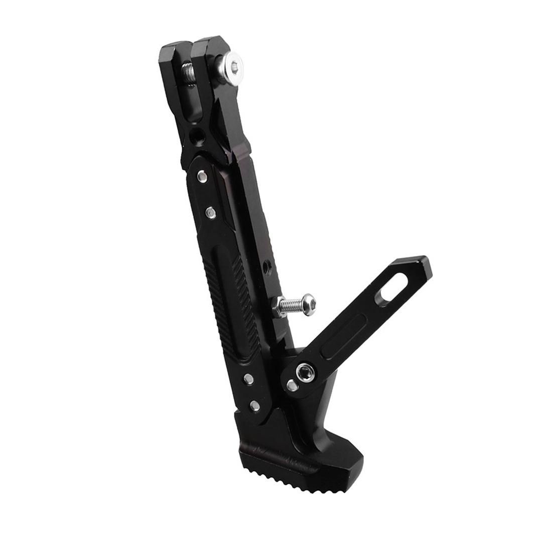 Motorcycle Adjustable Non-slip Parking Scaffold Foot Kickstand (Black)