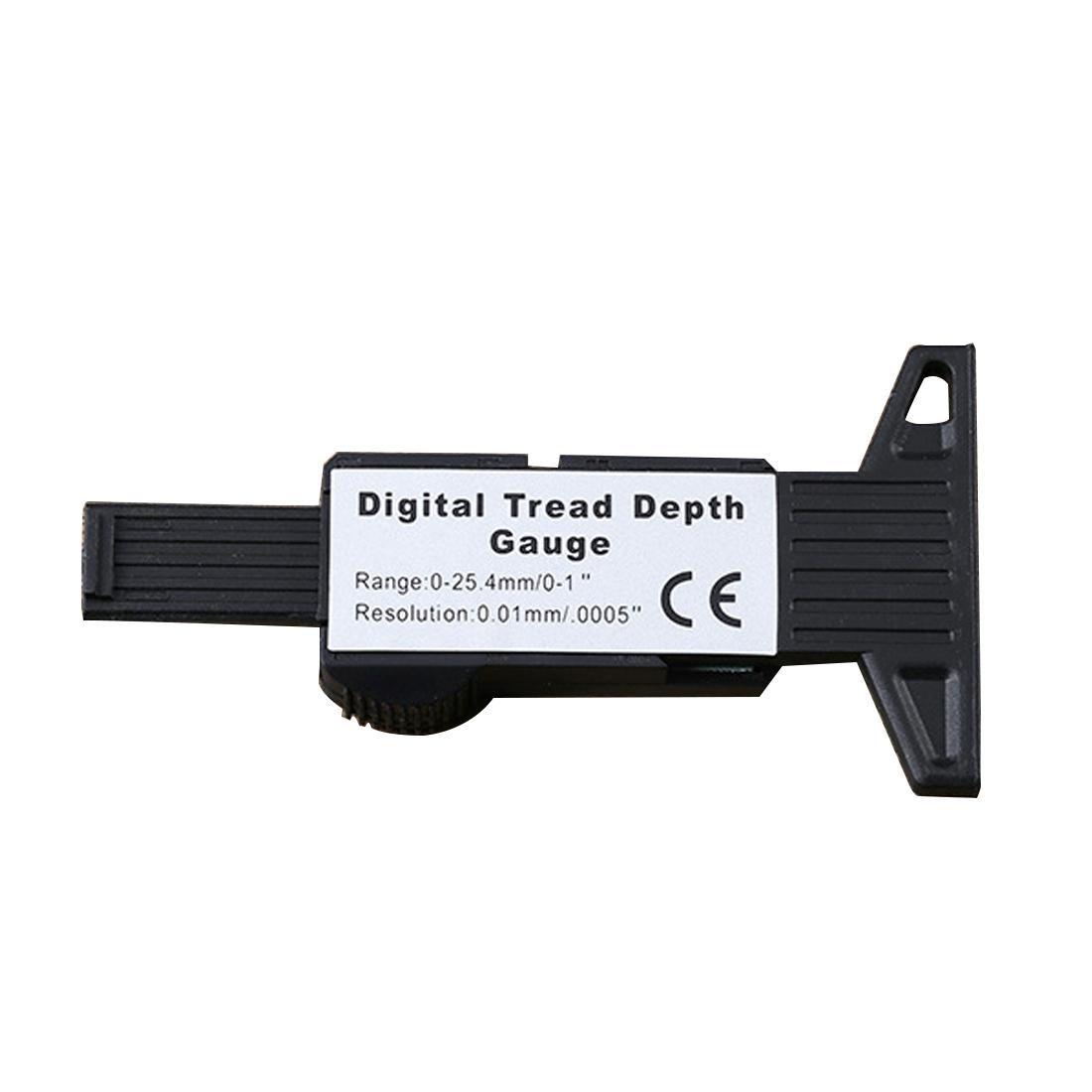 0-25mm Electronic Digital Tread Plan Refinding Rounds Refinding Outcome Exists Tread Tablets Type Gauge Depth Vernier Caliper Measuring Tools (Silver)