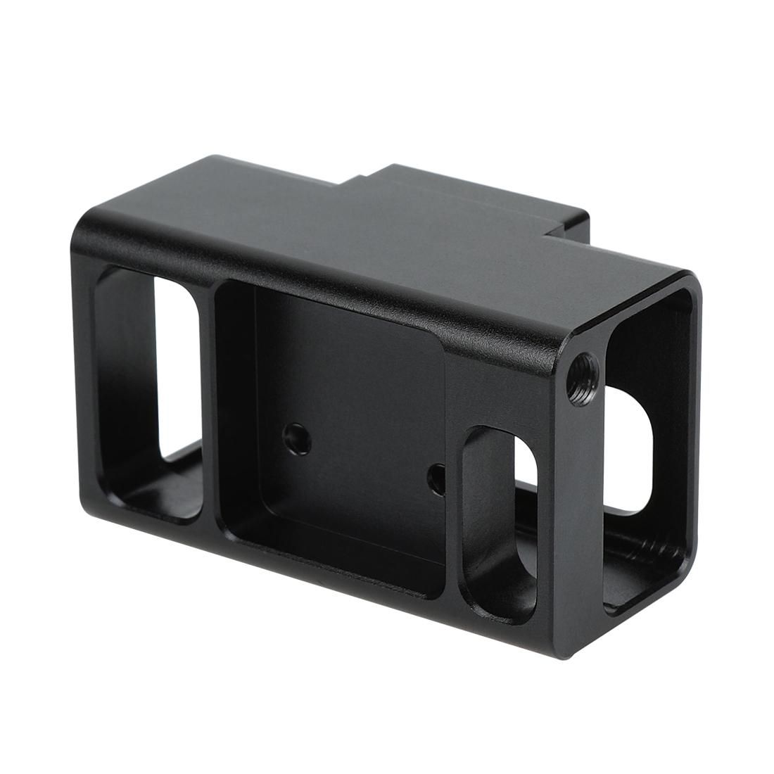 PULUZ Microphone Adapter CNC Aluminum Alloy Protective Case for GoPro HERO8 Black /7 /6 /5 (Black)