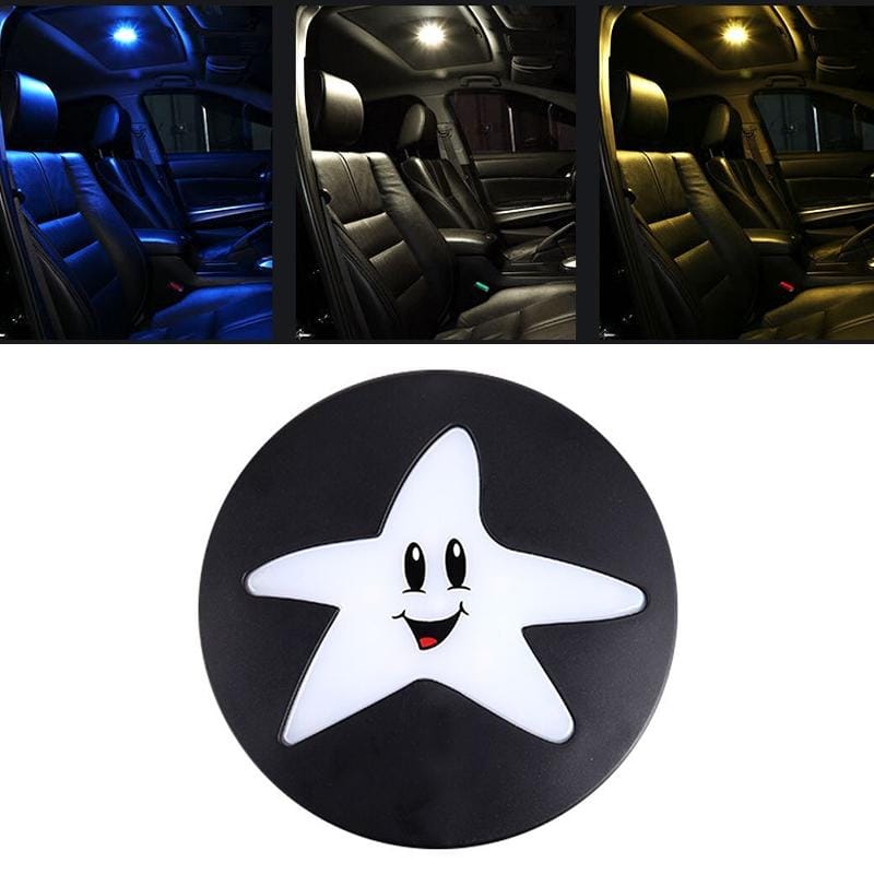 Universal Car Star Pattern LED Reading Lights Ceiling Light Trunk Light