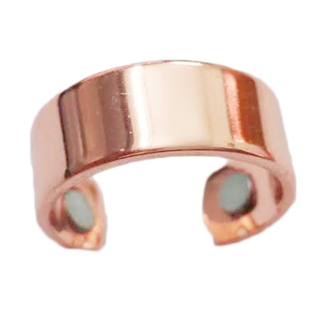 Personality Ring Magnetic Health Ring Creative Jewelry Open Ring (Embossed rose gold)