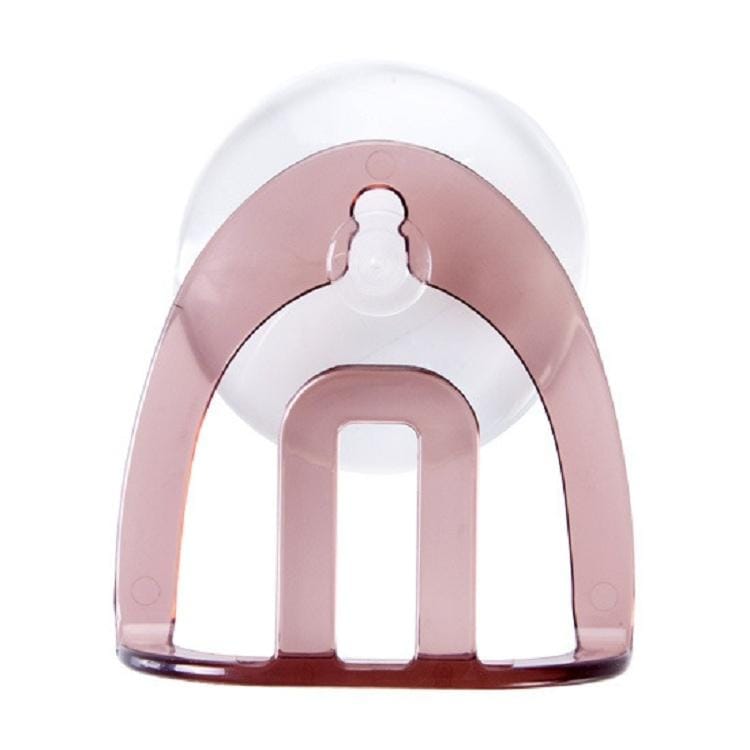 Sink Drain Suction Cup Sponge Soap Shelf Storage Rack, Size:7�7cm (Coffee)