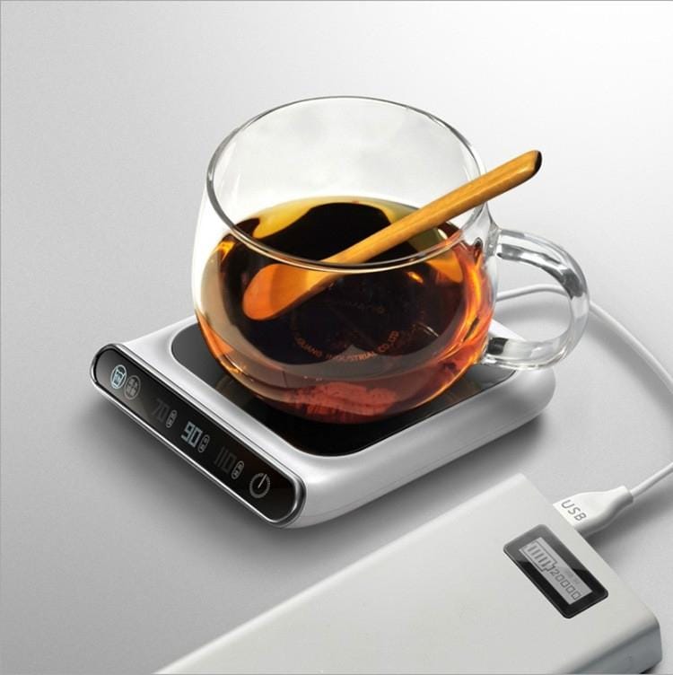 Smart 55 Degree Constant Temperature Coaster Winter Desktop Insulation And Warm Heating Usb Coaster (Wave Display)